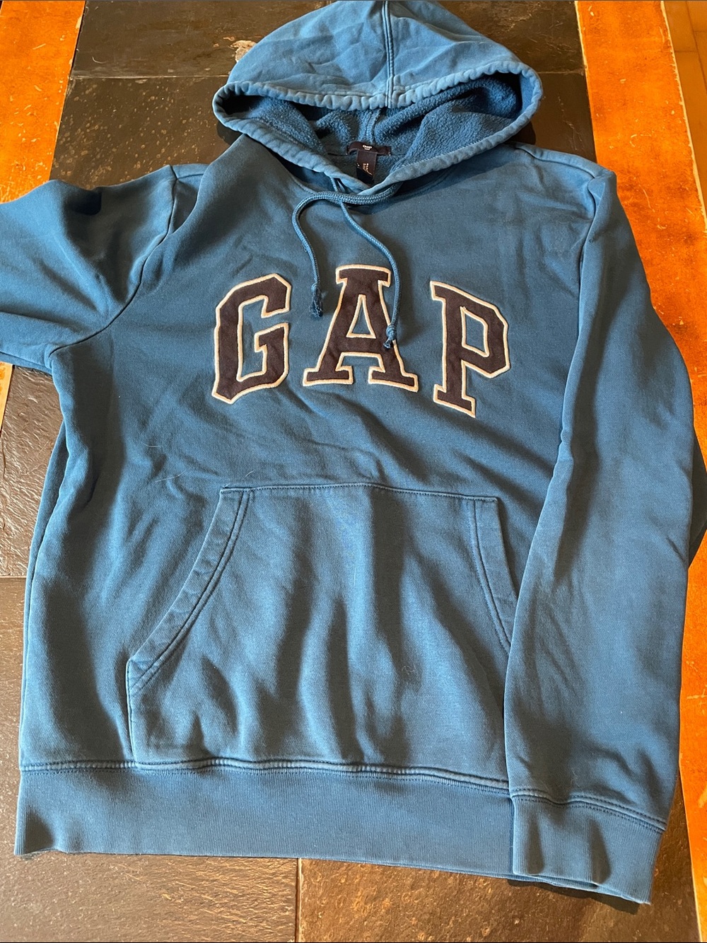 GAP Teal Pullover Hoodie with Logo Tag